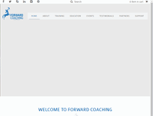 Tablet Screenshot of forwardcoaching.com.au